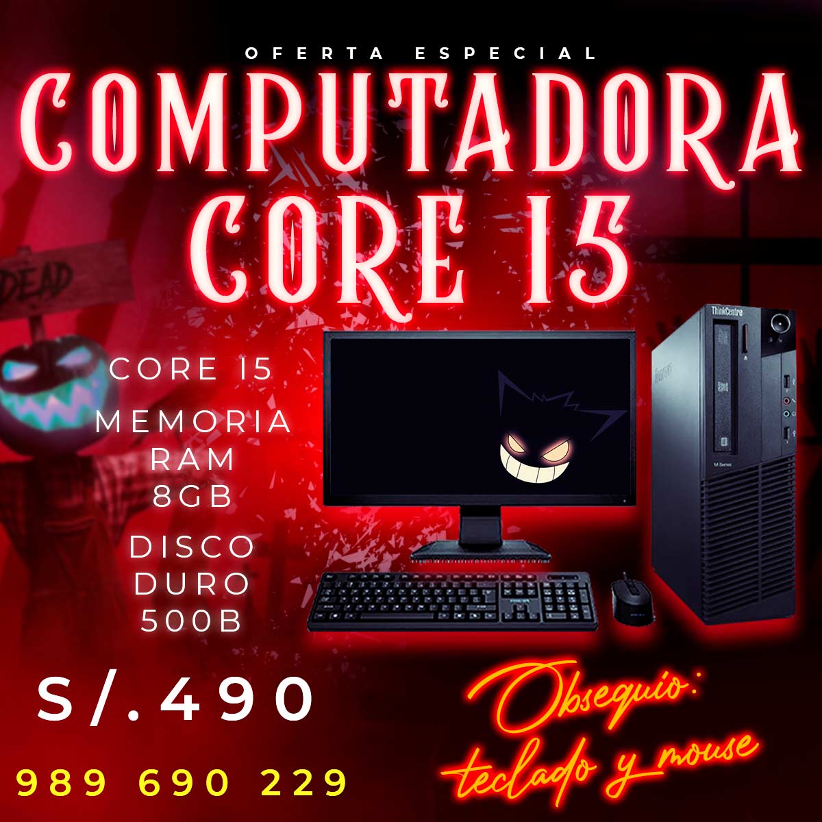 OFERTA EN COMPUTADORA LENOVO CORE I5